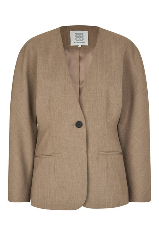 Second Female - Levelup Blazer 59845 - 6144 Mid Brown Melange