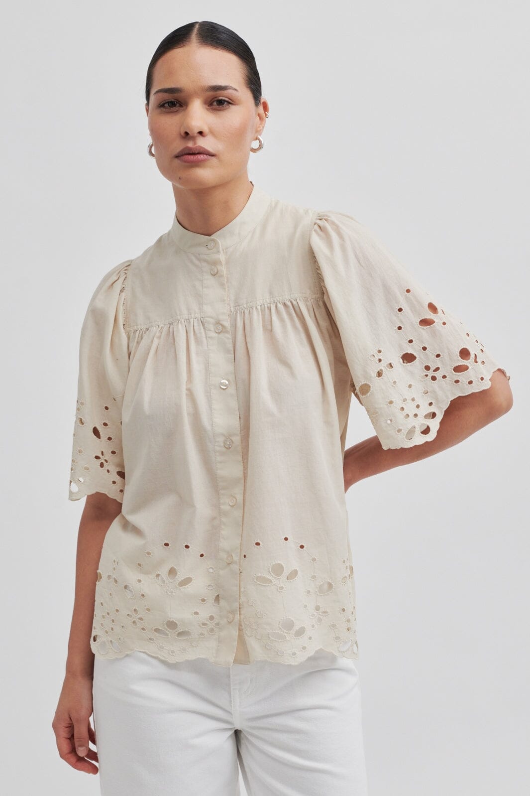 Second Female - Limonata Shirt - 1043 Pumice Stone Skjorter 