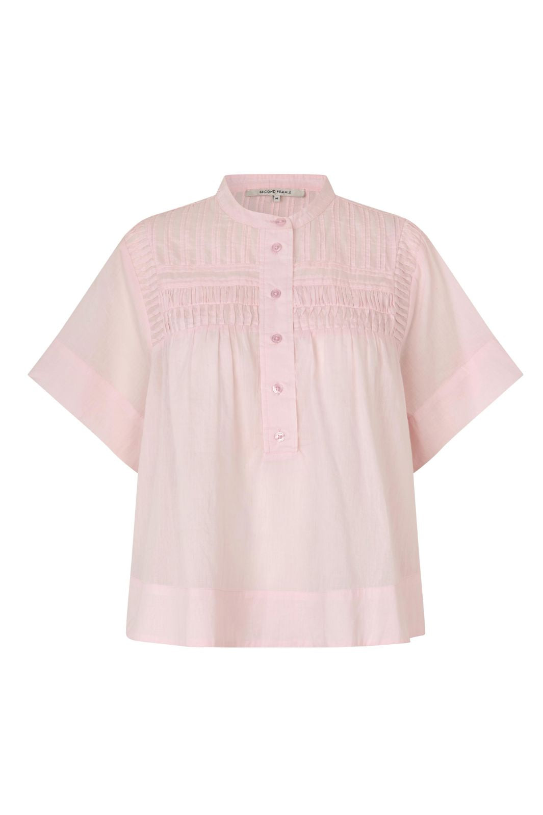 Second Female - Maise SS Blouse 59896 - 9413 Crystal Pink Bluser 