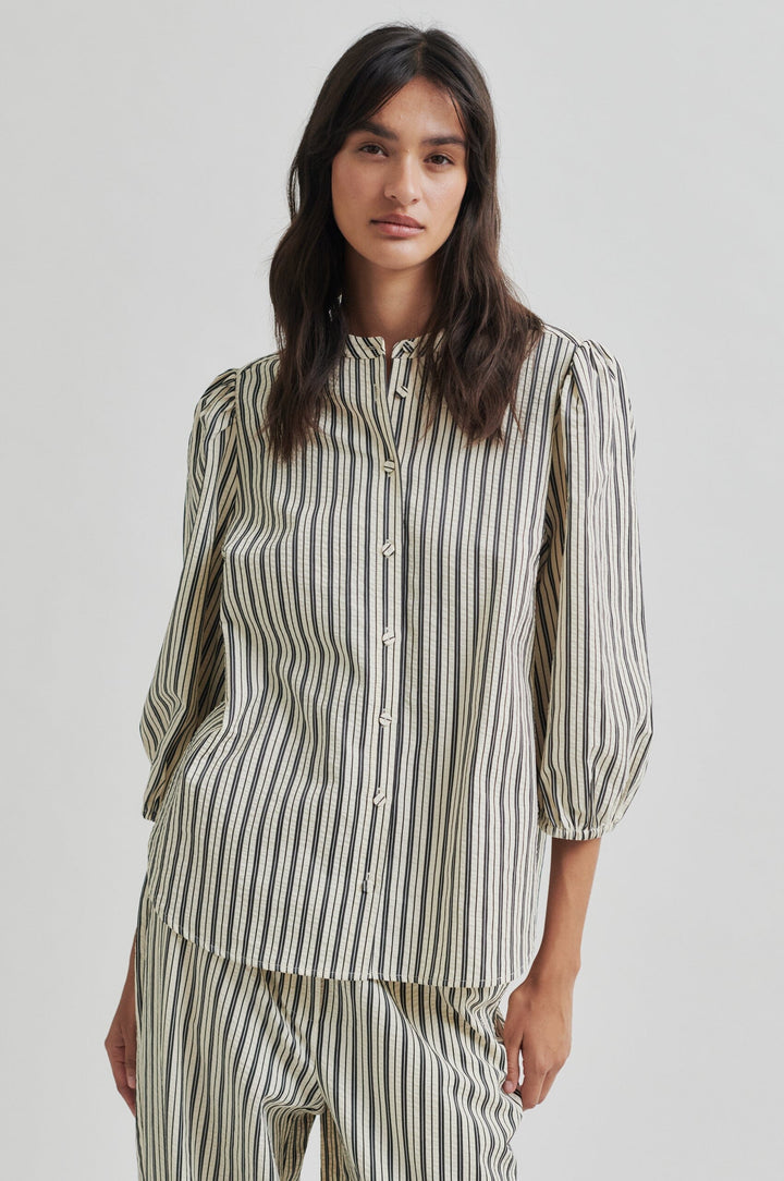 Second Female - Serifa Shirt 59636 - 8001 Black Skjorter 