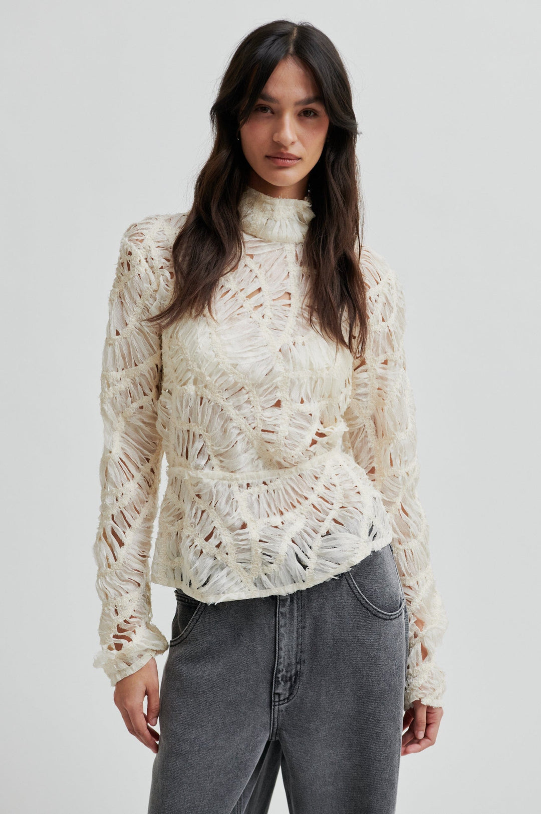 Second Female - Sibelle Blouse 60189 - 1045 Jet Stream Bluser 