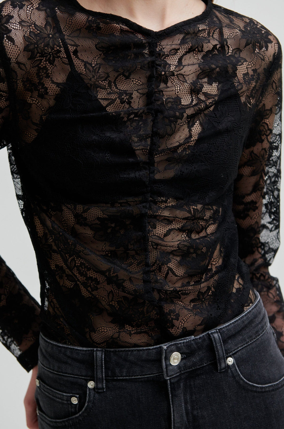 Second Female - Social Tee 60246 - 8001 Black Bluser 