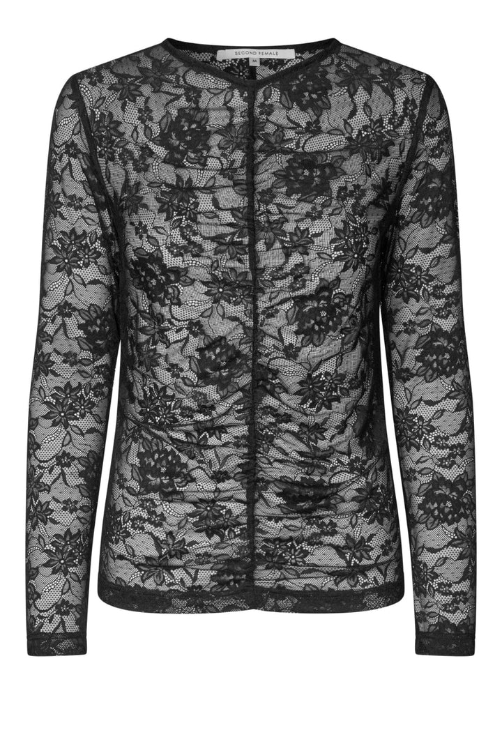 Second Female - Social Tee 60246 - 8001 Black T-shirts 