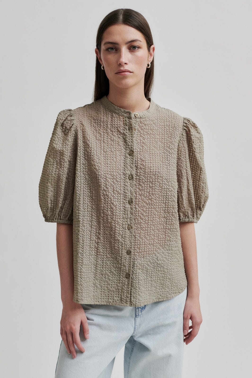Second Female - Tascha Shirt - 6128 Vintage Khaki Skjorter 