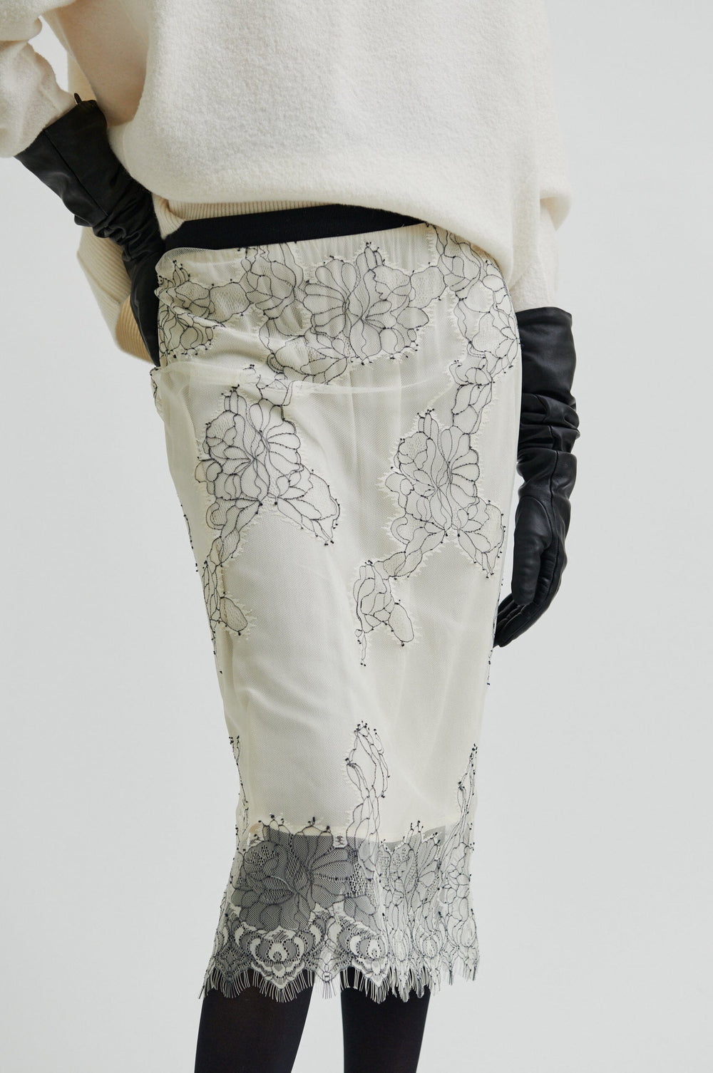 Second Female - Wila Lace Skirt 60340 - 0508 Tofu Nederdele 