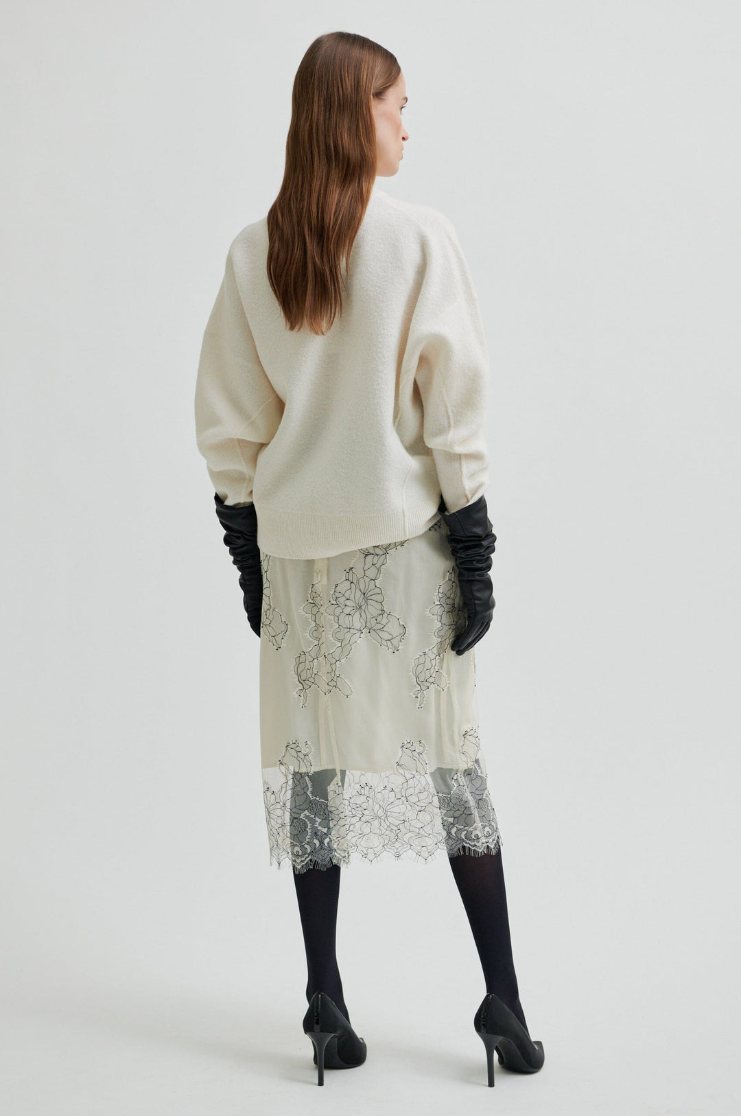 Second Female - Wila Lace Skirt 60340 - 0508 Tofu Nederdele 