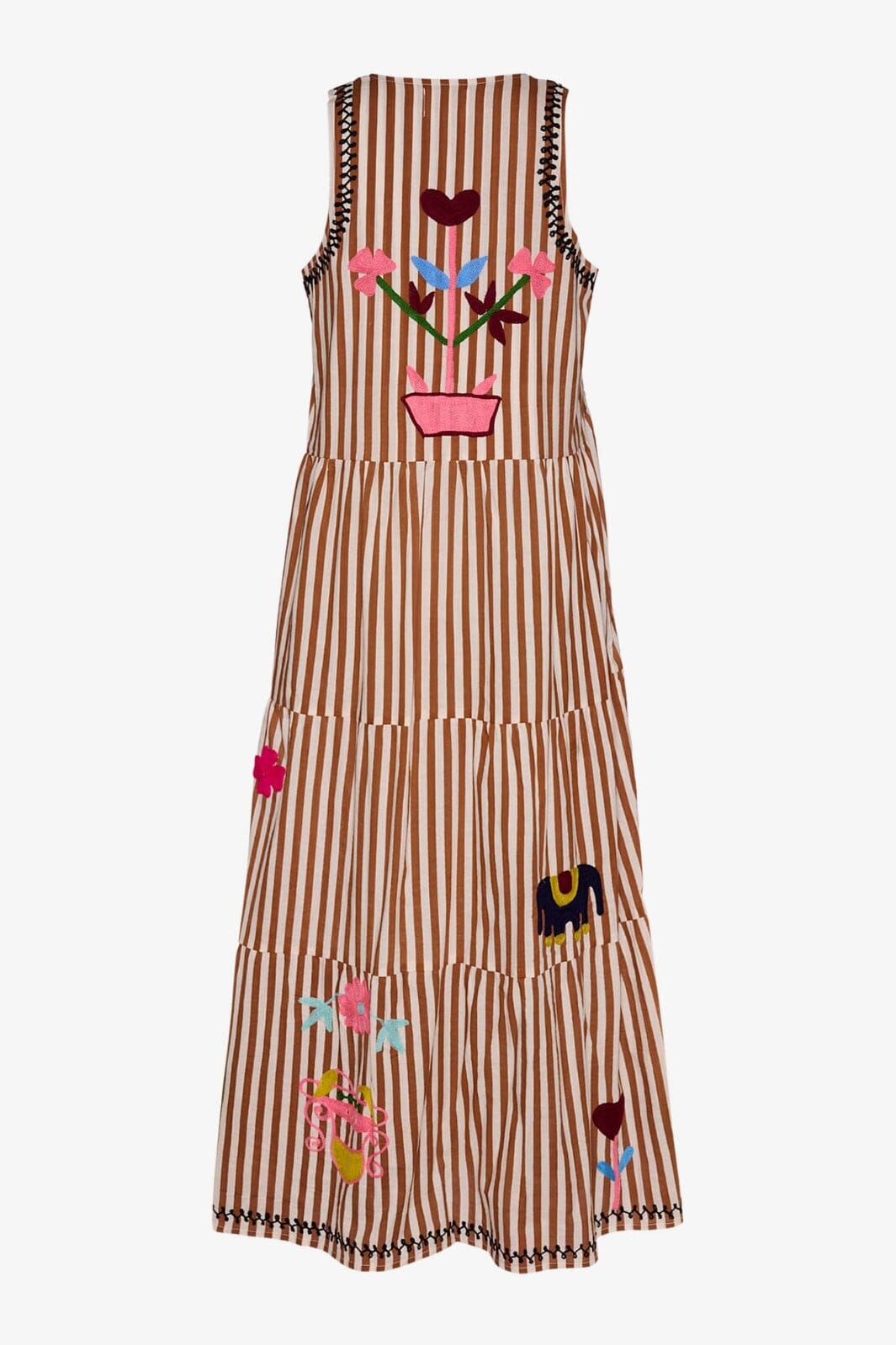 Sissel Edelbo - Anneli Dress SE 1604 - Brown Stripes