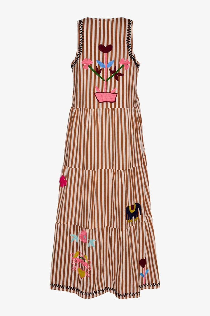 Sissel Edelbo - Anneli Dress SE 1604 - Brown Stripes