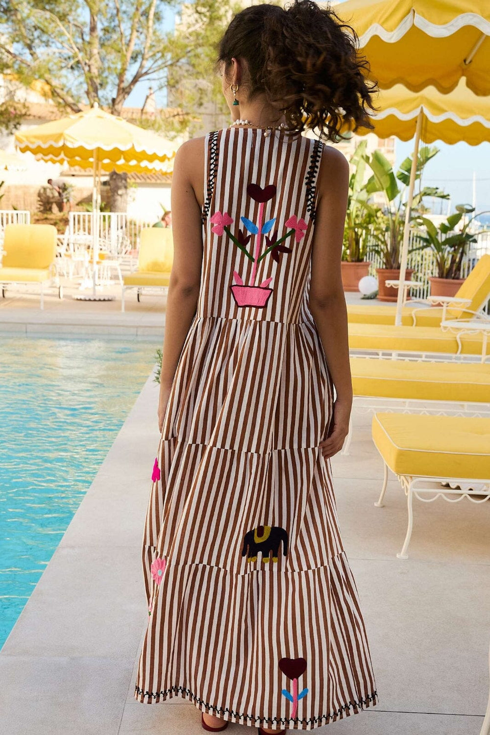 Sissel Edelbo - Anneli Dress SE 1604 - Brown Stripes