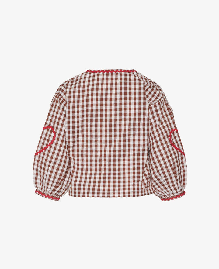 Sissel Edelbo - Astrid MINI Top SE 1679 - Brown Checks Bluser 