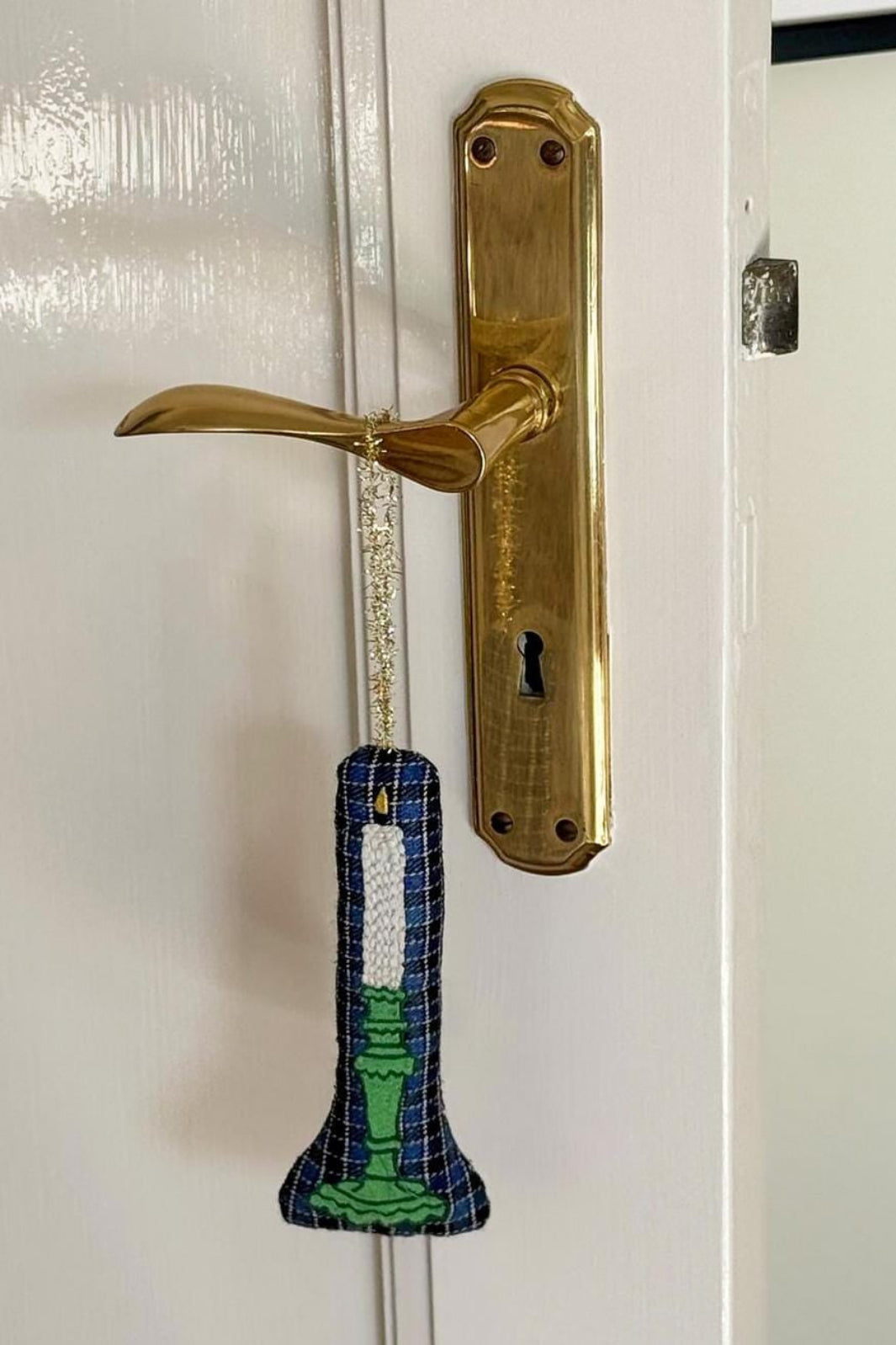 Sissel Edelbo - Candle Ornament SE 1736 - Blue Checks