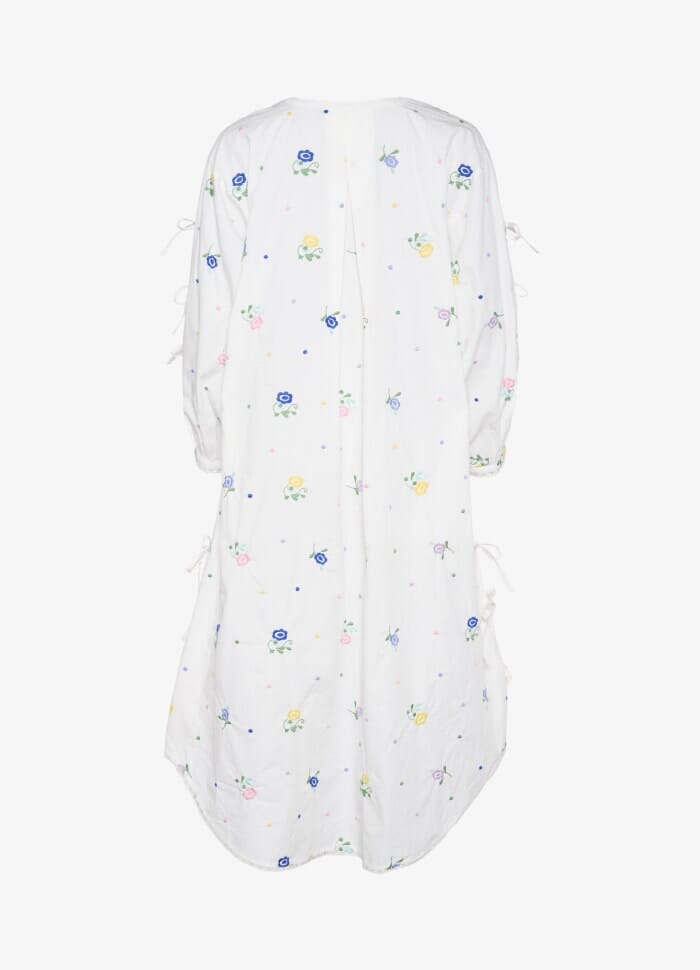 Sissel Edelbo - Coho Organic Cotton Dress SE 1227 - White Flower Kjoler 