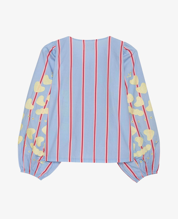 Sissel Edelbo - Elisabeth Top SE 1767 - Bluebell Stripes Bluser 