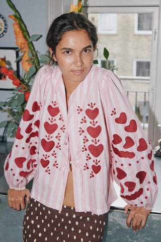 Sissel Edelbo - Elisabeth Top SE 1900 - Rose Stripes