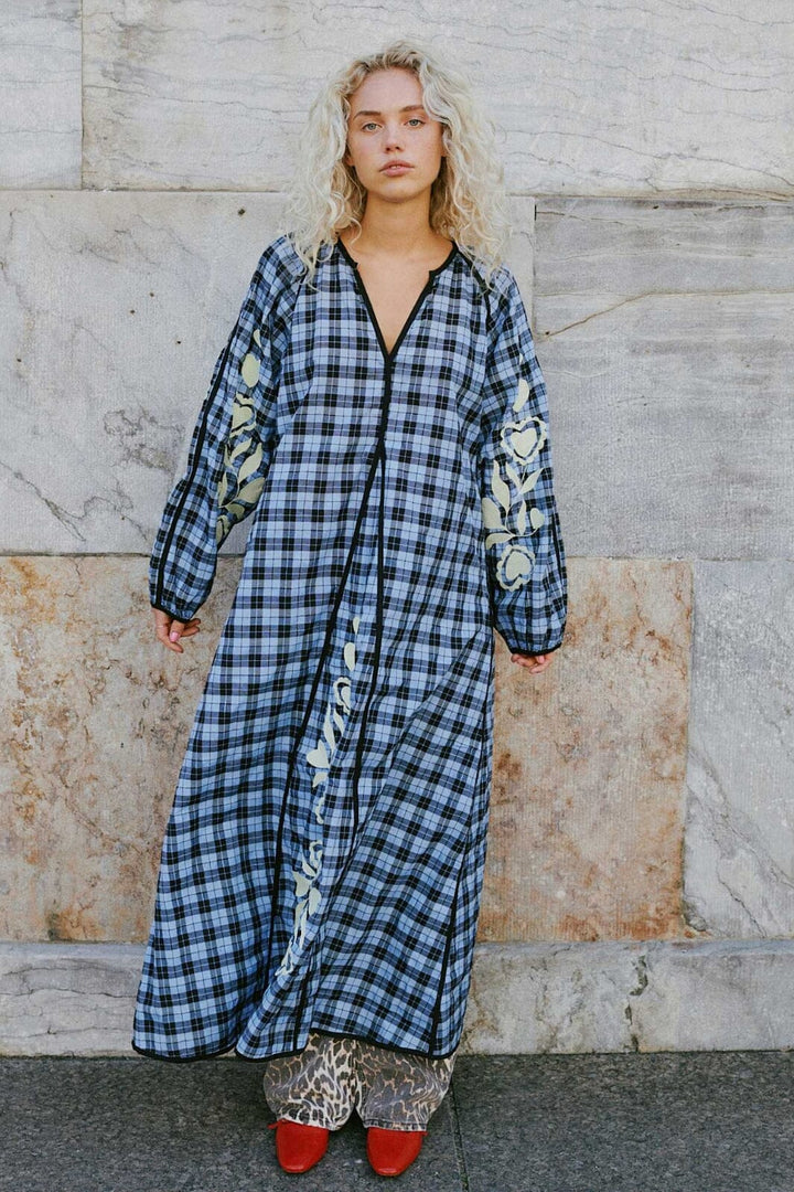 Sissel Edelbo - Fran Dress SE 1692 - Blue Checks
