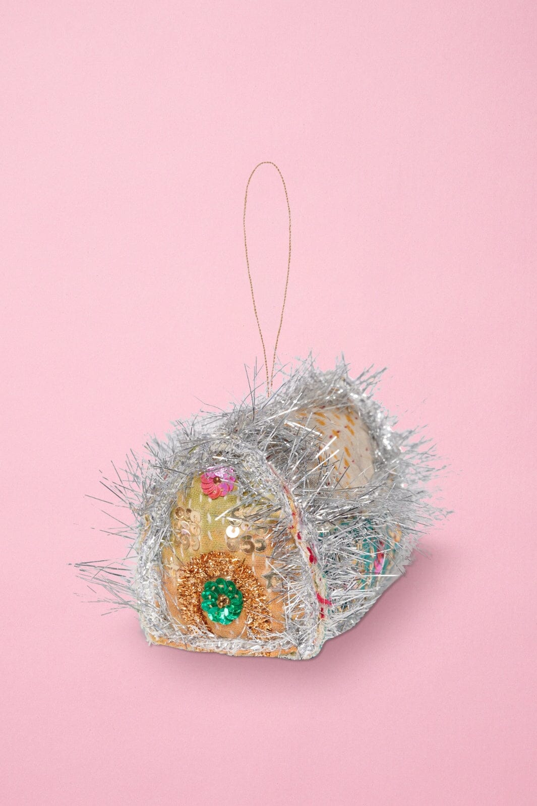 Sissel Edelbo - Gingerbread Kantha House Ornament - SE 1114.a - No. 262 