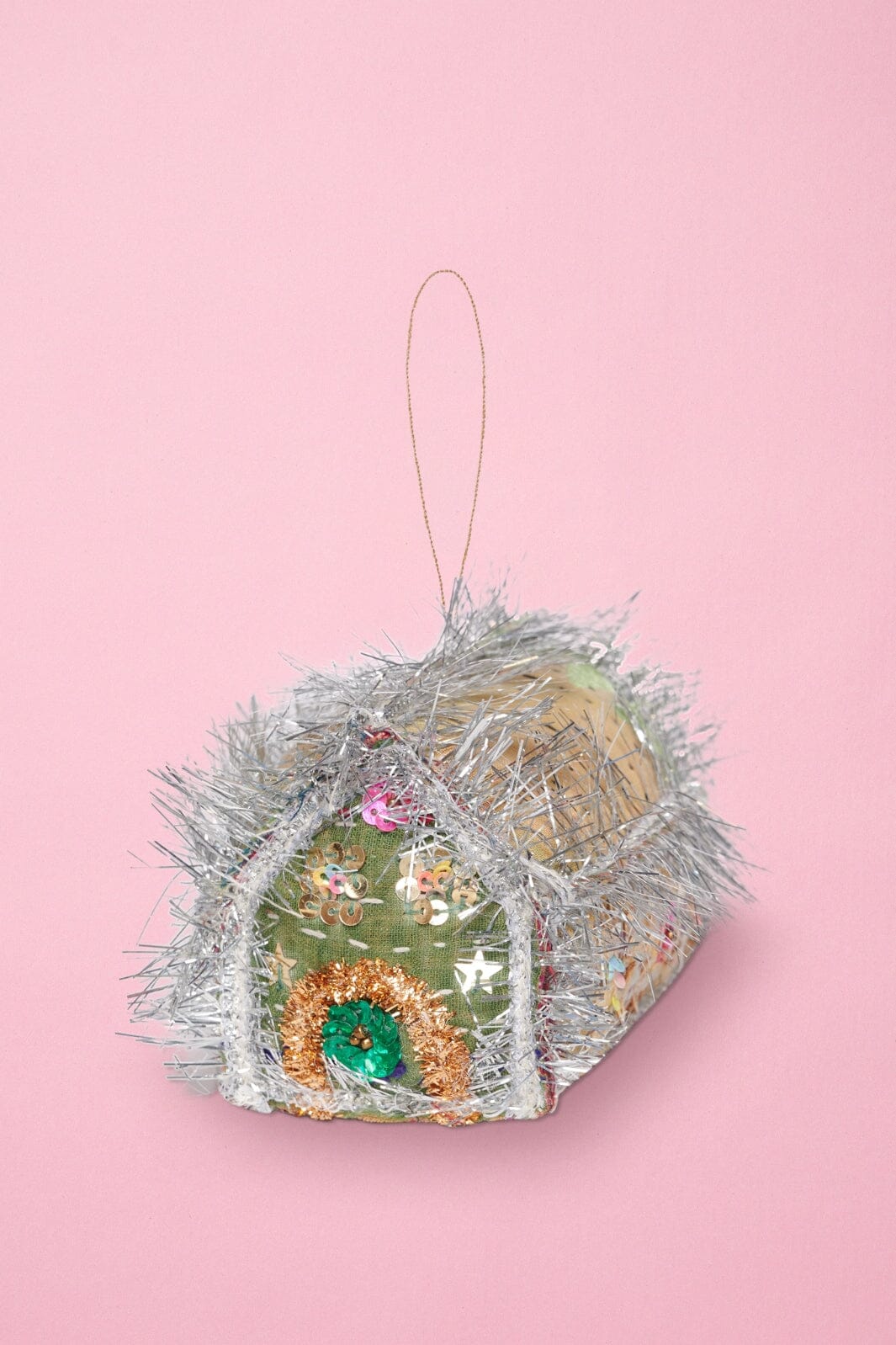 Sissel Edelbo - Gingerbread Kantha House Ornament - SE 1114.a - No. 270 