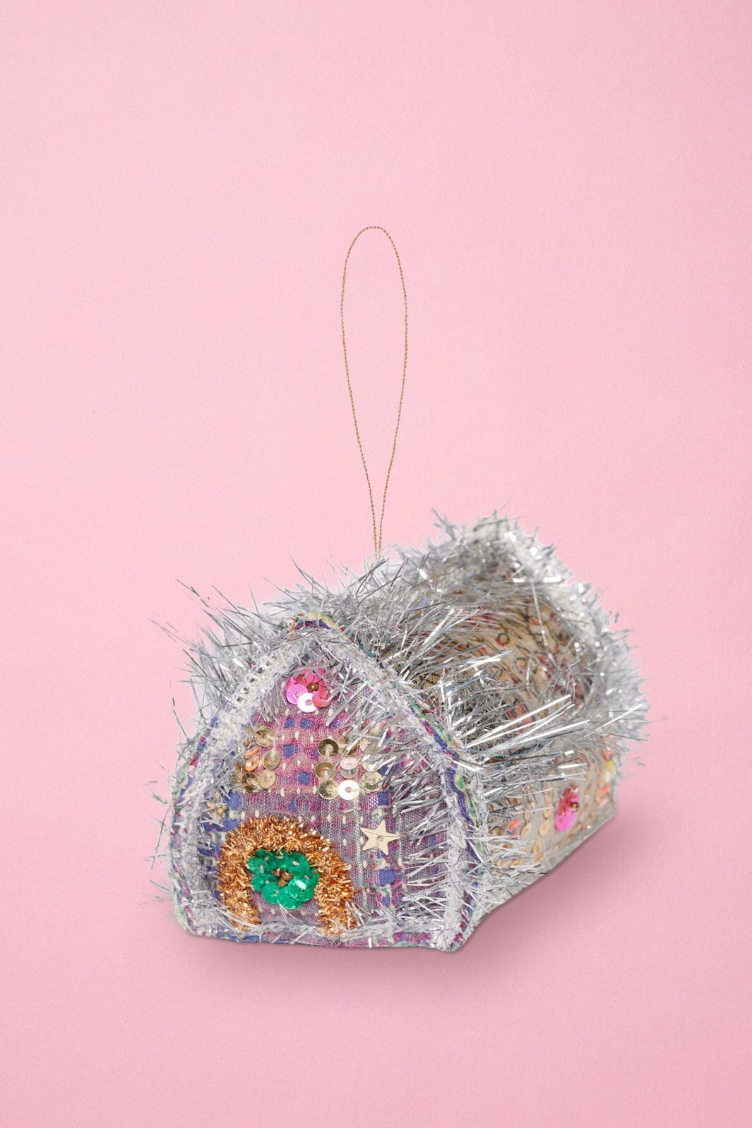 Sissel Edelbo - Gingerbread Kantha House Ornament - SE 1114.a - No. 271 