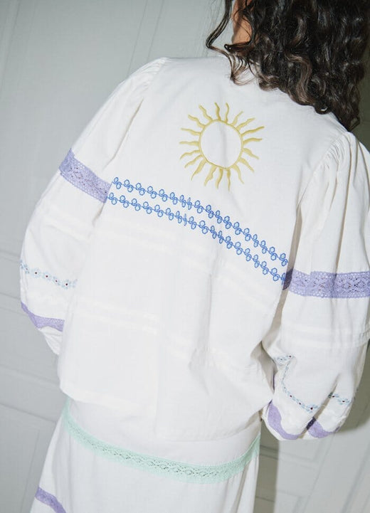 Sissel Edelbo - Isha Top SE 1904 - Snow White Bluser 