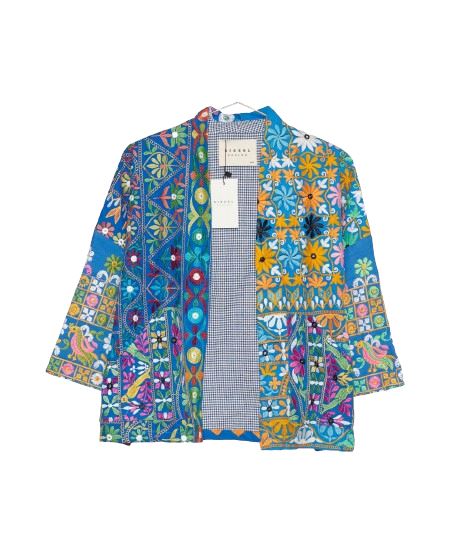Sissel Edelbo - Jasmin Embroidery Blanket Jacket SE1104-69 - No. 69 Jakker 