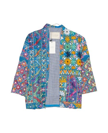 Sissel Edelbo - Jasmin Embroidery Blanket Jacket SE1104-81 - No. 81 Jakker 