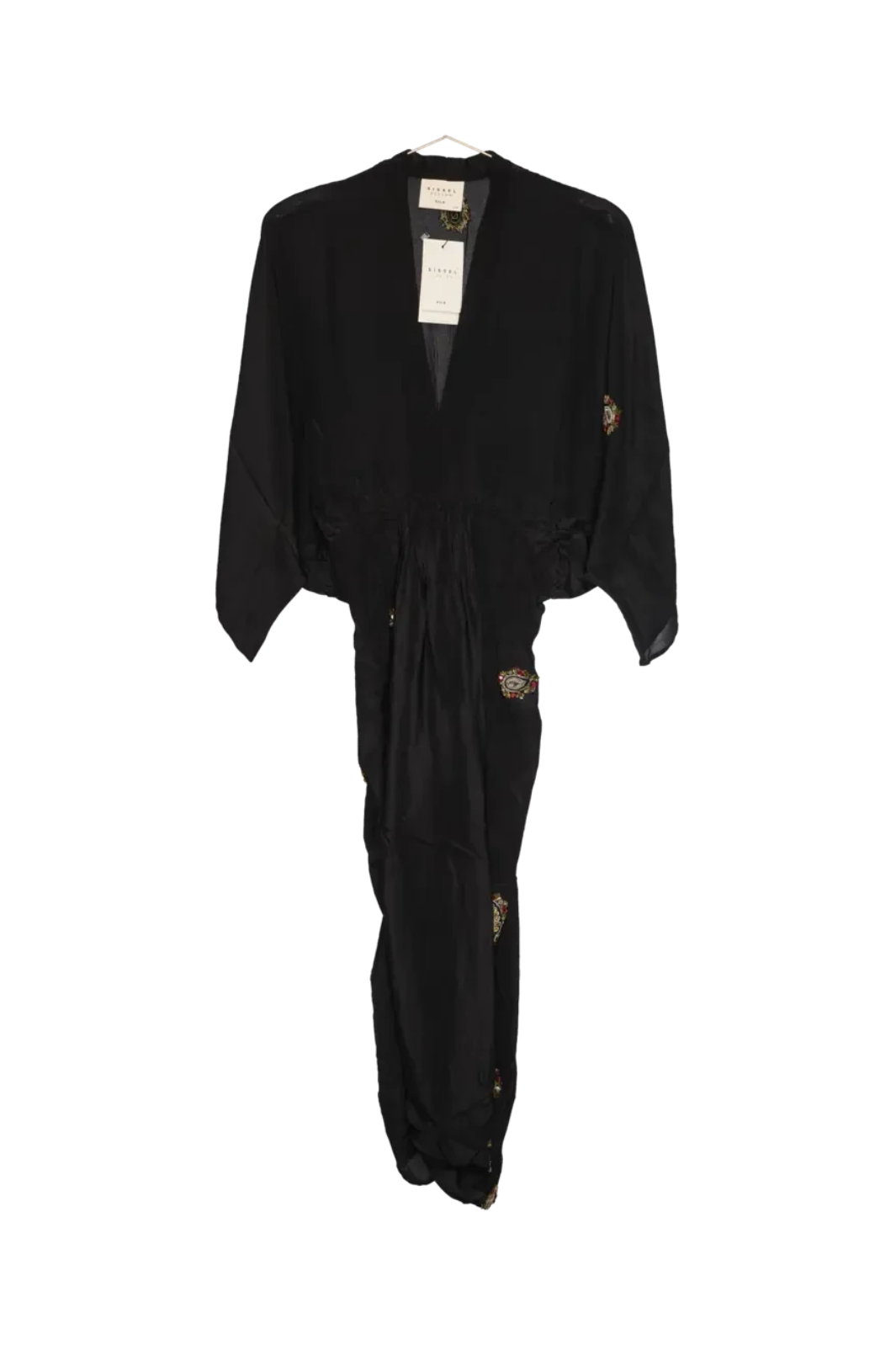 Sissel Edelbo - Juno SILK Dress Sparkling Black SE 1717-1 - Sparkling Black No. 114