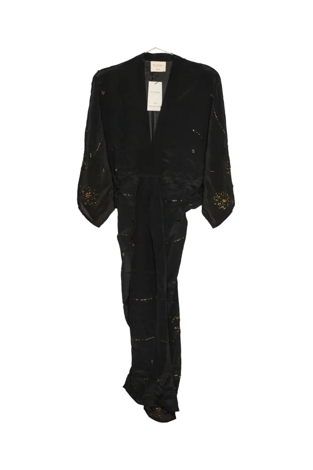 Sissel Edelbo - Juno SILK Dress Sparkling Black SE 1717-1 - Sparkling Black No. 119