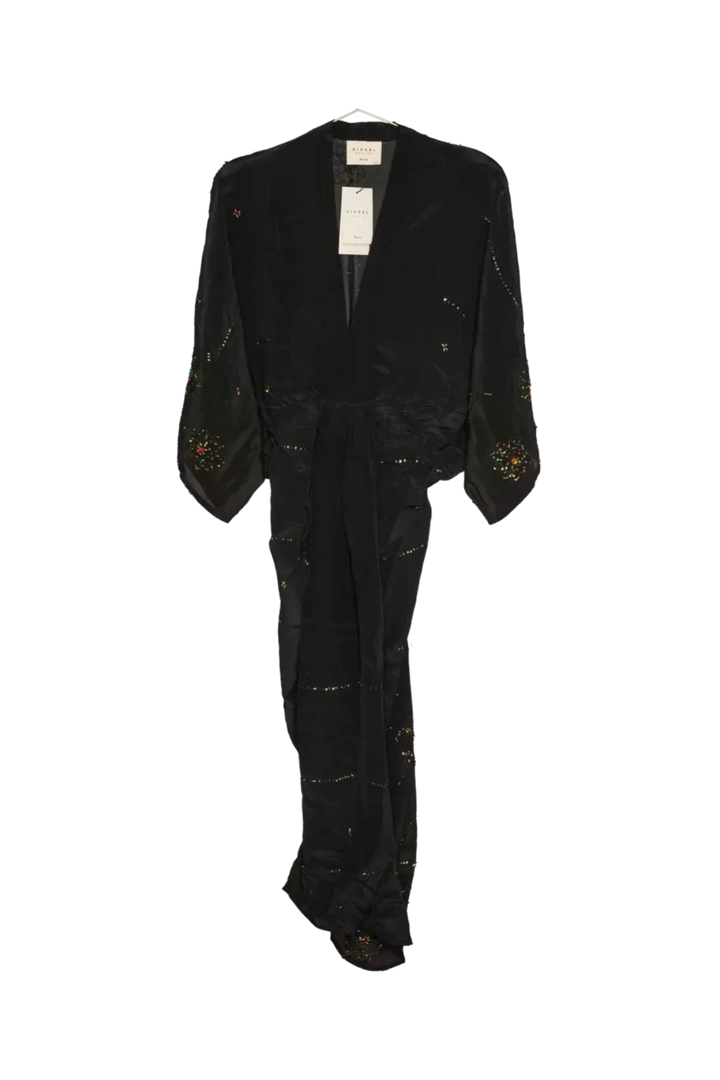 Sissel Edelbo - Juno SILK Dress Sparkling Black SE 1717-1 - Sparkling Black No. 119