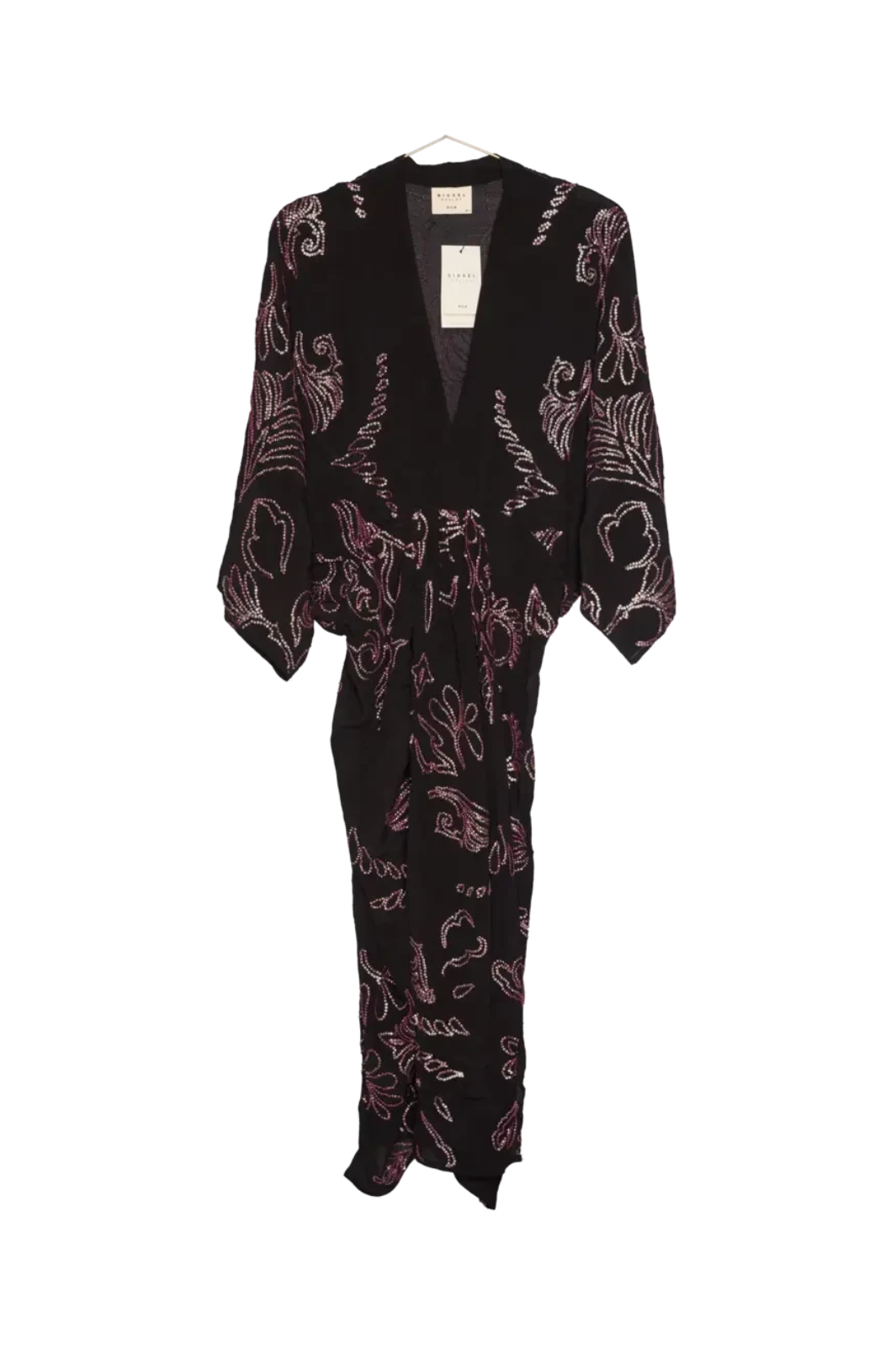 Sissel Edelbo - Juno SILK Dress Sparkling Black SE 1717-1 - Sparkling Black No. 137