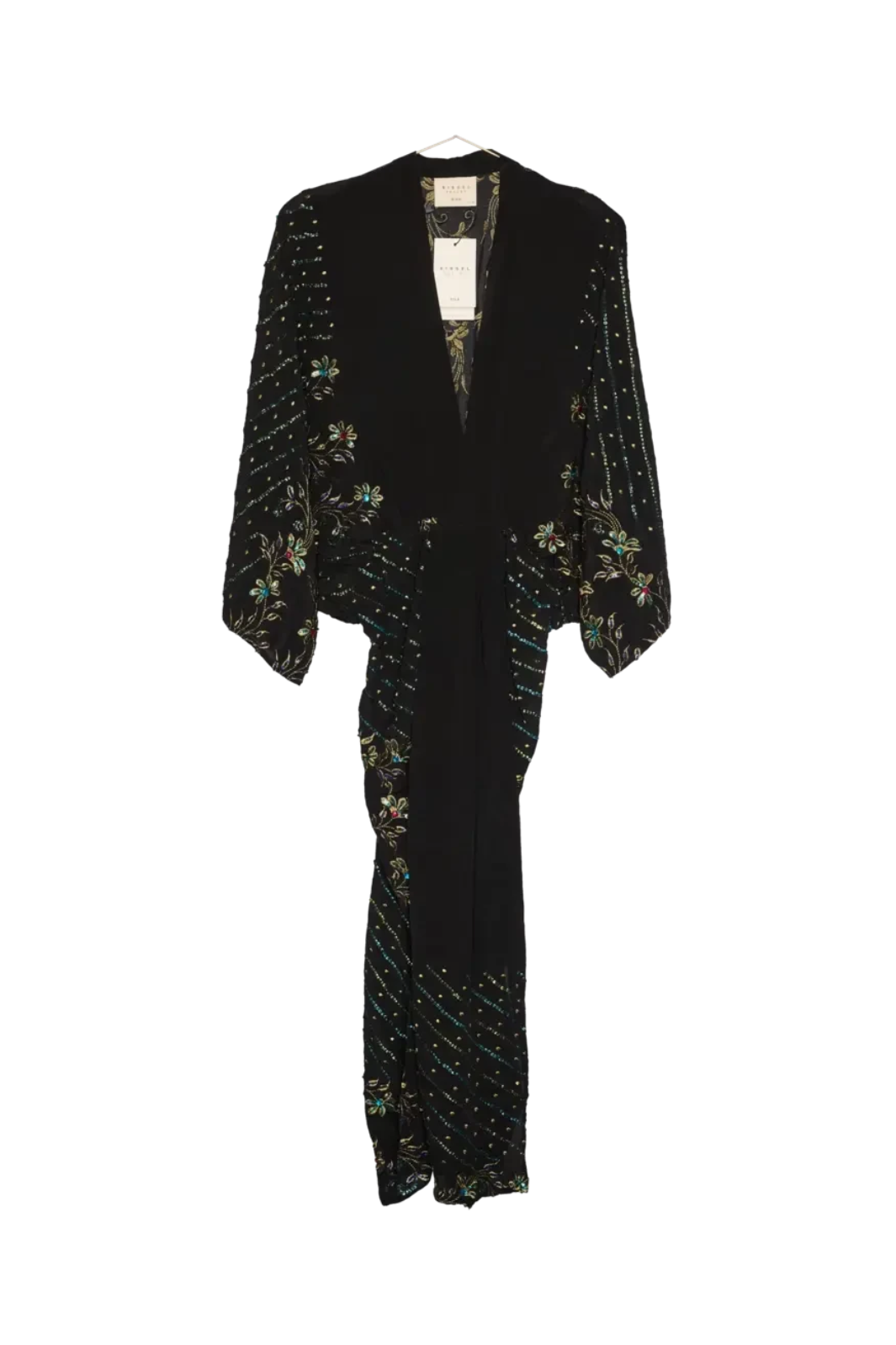 Sissel Edelbo - Juno SILK Dress Sparkling Black SE 1717-1 - Sparkling Black No. 148