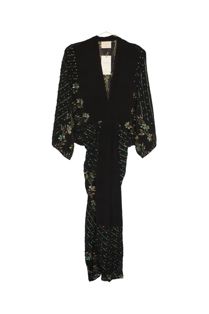 Sissel Edelbo - Juno SILK Dress Sparkling Black SE 1717-1 - Sparkling Black No. 148