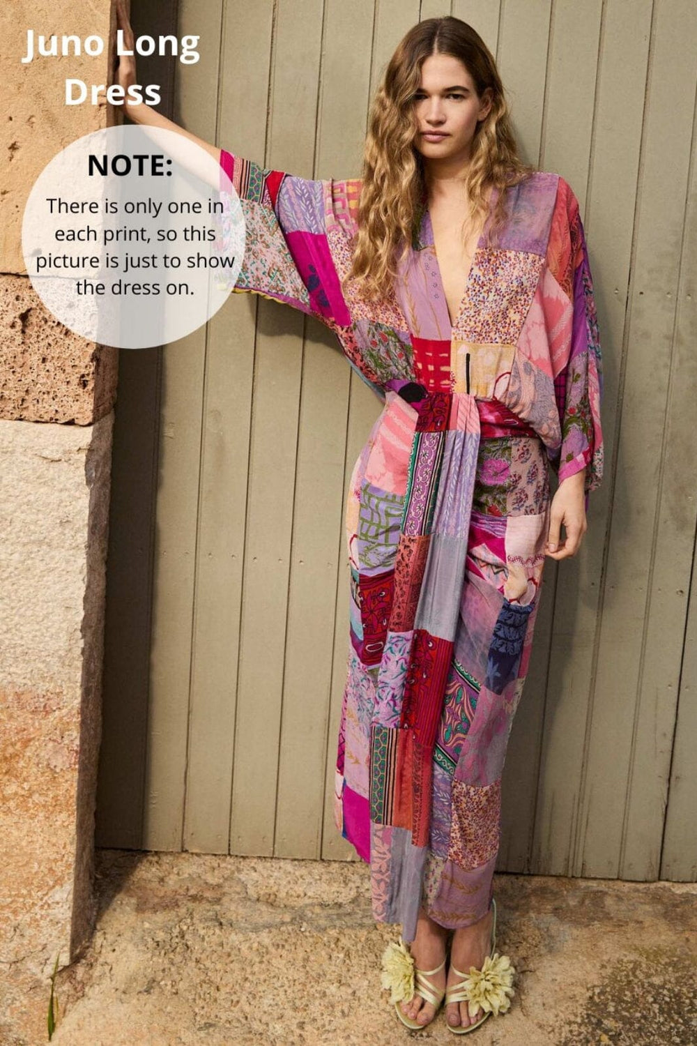 Sissel Edelbo - Juno SILK Patchwork Dress SE 1586-1 - No. 61 Kjoler 