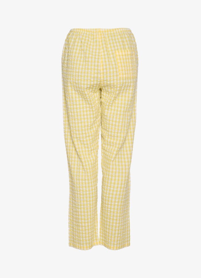 Sissel Edelbo - Kamal Organic Cotton Pants SE 1234 - Yellow Checks Bukser 