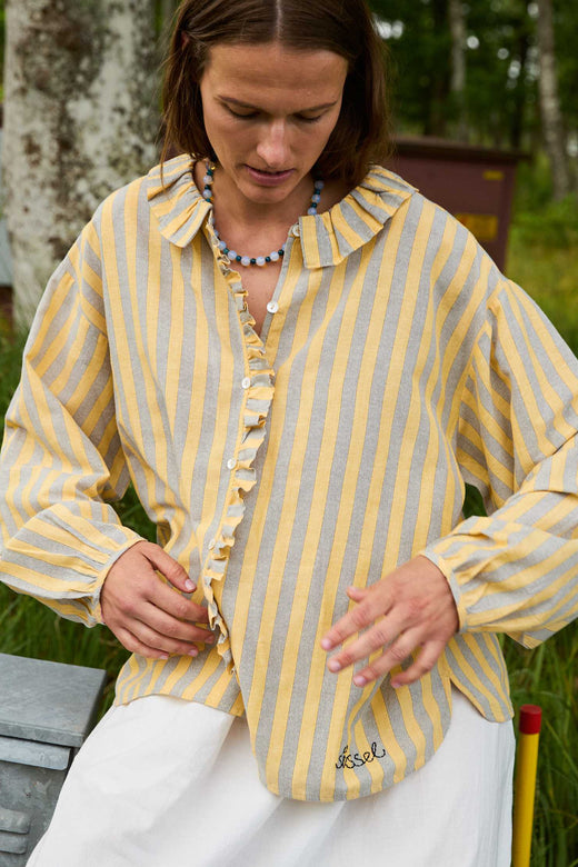 Sissel Edelbo - Mirelle Shirt SE 1782 - Yellow Stripes Skjorter 