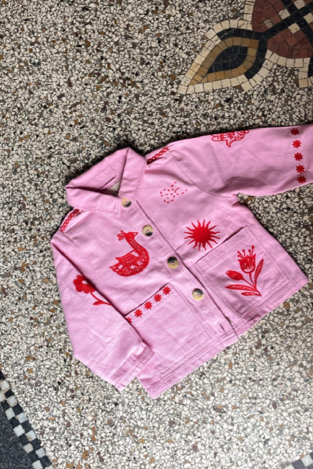 Sissel Edelbo - My Mini Organic Cotton Jacket SE 1105 - Rose Jakker 
