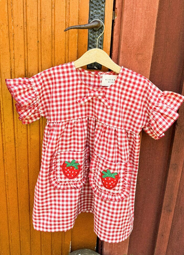 Sissel Edelbo - Ohio MINI Dress SE 1865 - Red Checks Kjoler 