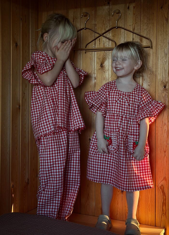 Sissel Edelbo - Ohio MINI Dress SE 1865 - Red Checks Kjoler 