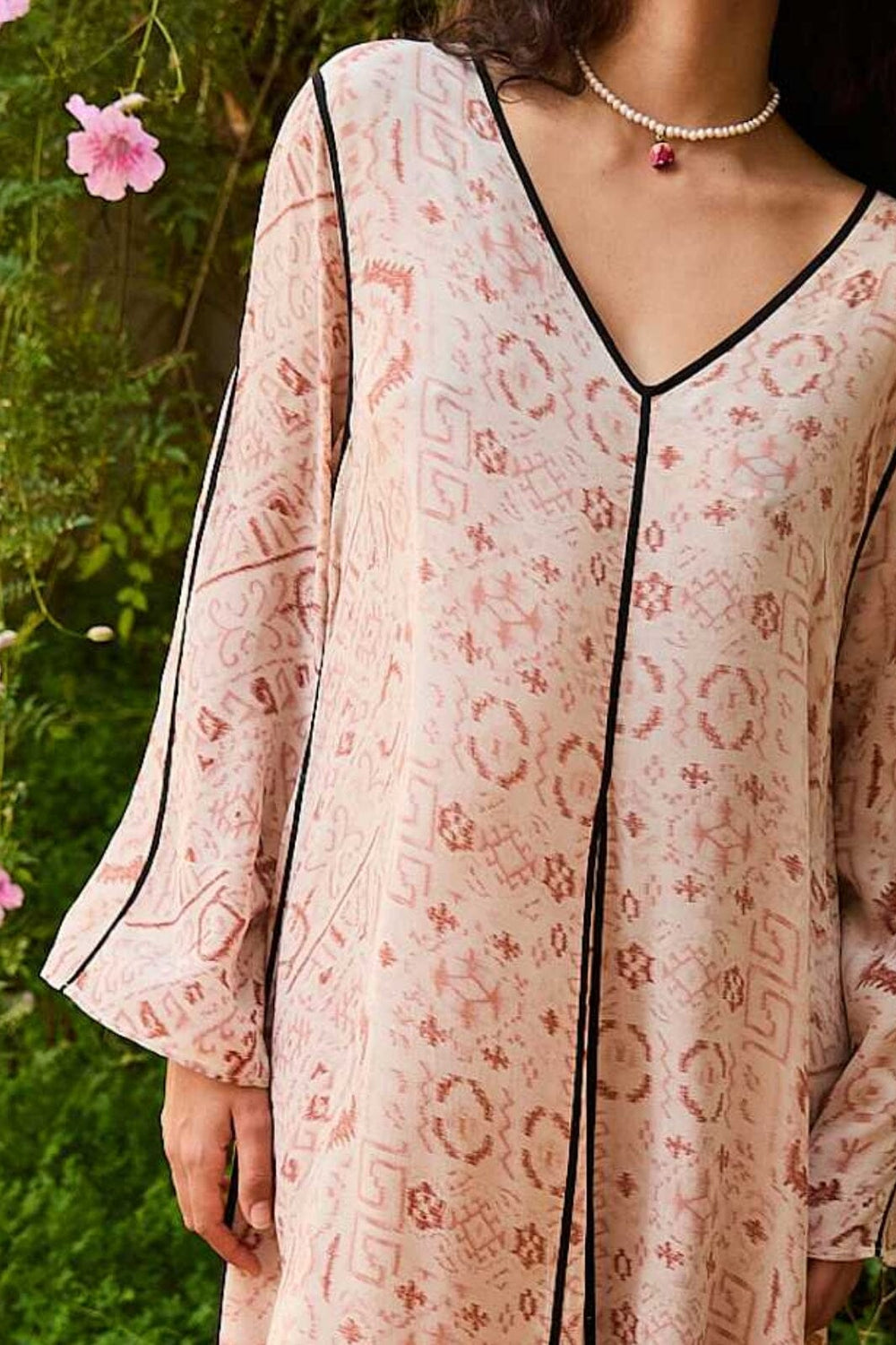 Sissel Edelbo - Owen SILK Dress SE 1626 - Bleached Crepe SILK Sari