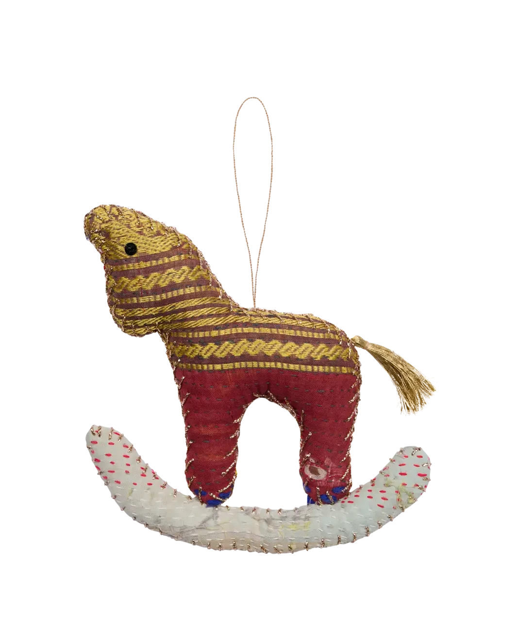 Sissel Edelbo - Rocking Horse Ornament SE 1123 - Espresso Gold