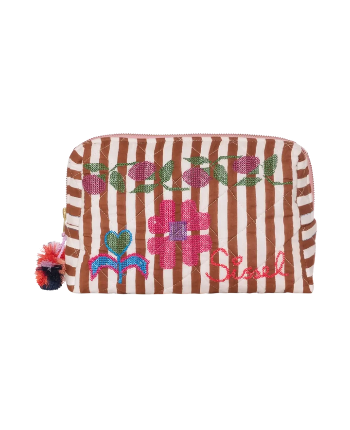 Sissel Edelbo - Rosea Cosmetic Bag SE 1996 - Brown Stripes