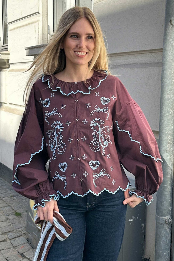 Sissel Edelbo - Tone Shirt SE 1710 - Wine
