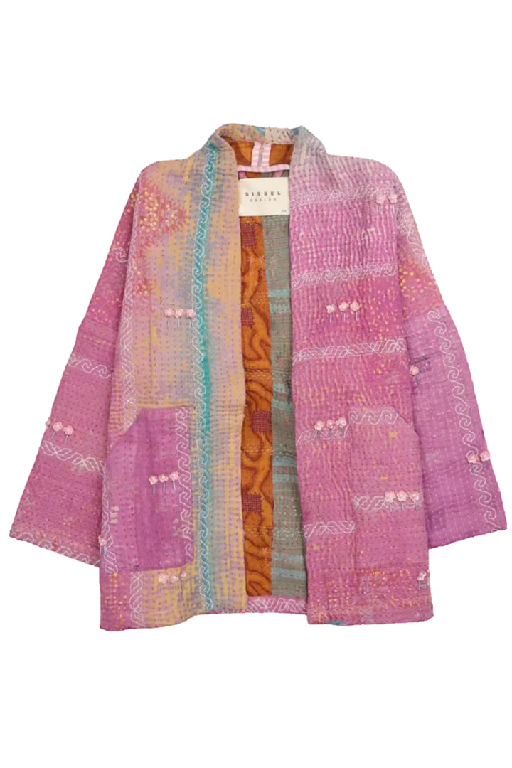 Sissel Edelbo - Tyler Sequins Jacket SE 1058-9 - Pink Flowers No. 30