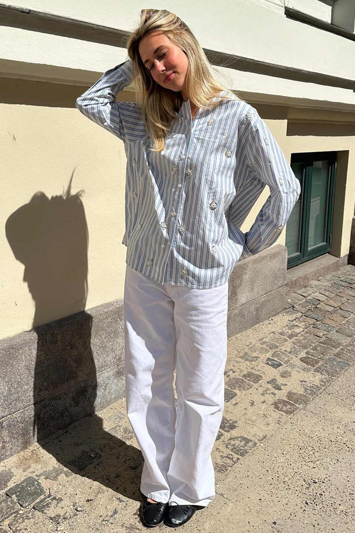 Sissel Edelbo - Vanilla Shirt SE 1711 - Dusty Stripes