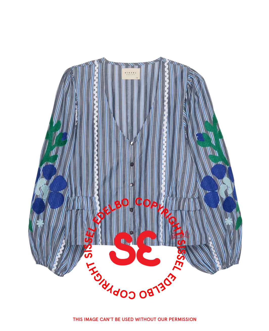 Sissel Edelbo - Veda Top SE 2044 - Grey Stripes