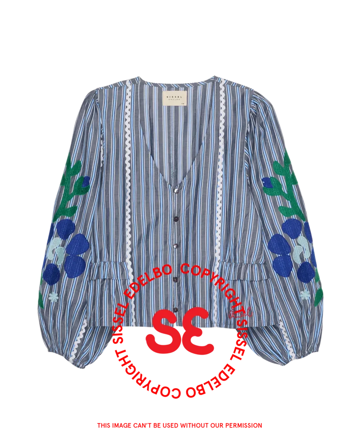 Sissel Edelbo - Veda Top SE 2044 - Grey Stripes
