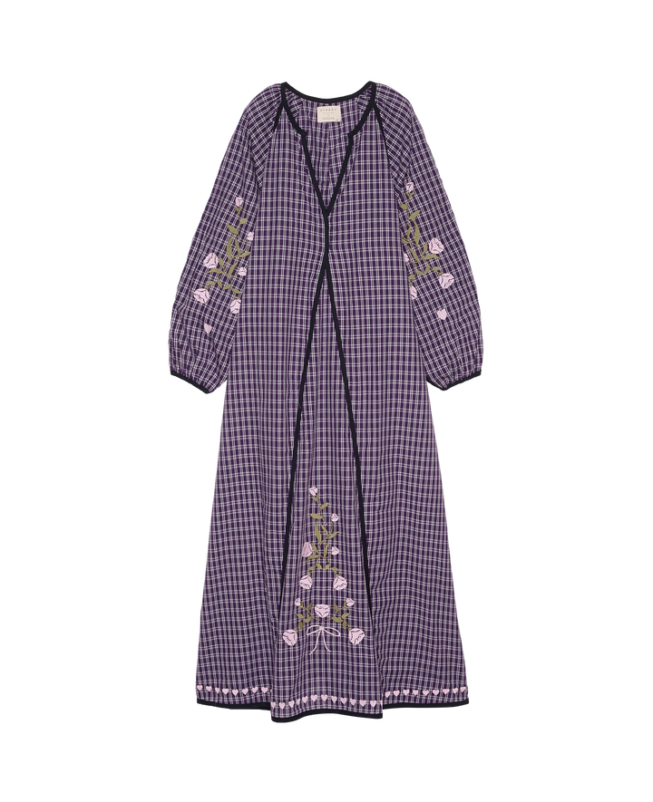 Sissel Edelbo x Molly&My - Fran Dress SE 2117 - Purple Checks 