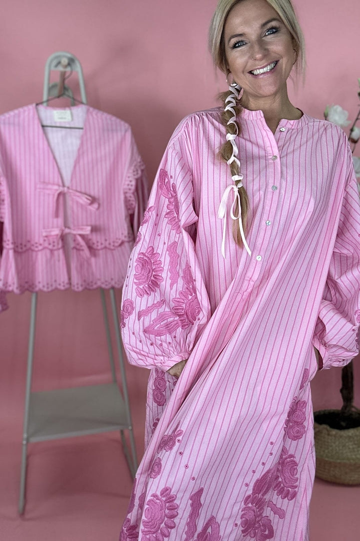 Sissel Edelbo x Molly&My - Rikke Organic Cotton Shirt Dress SE 973.5 - Printed Stripes Kjoler 