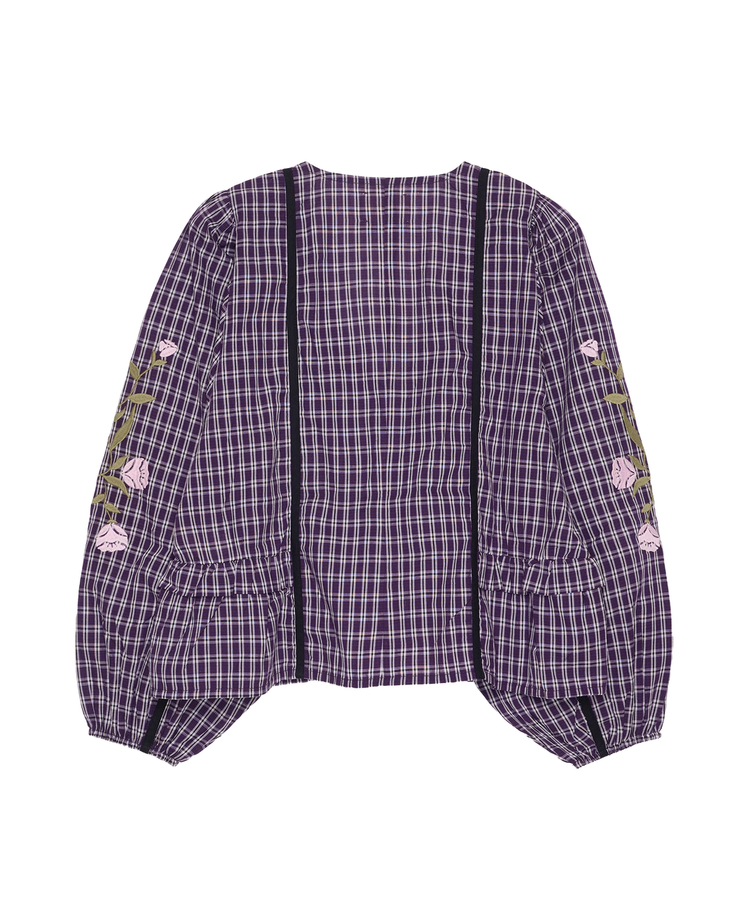 Sissel Edelbo x Molly&My - Veda Top SE 2116 - Purple Checks Skjorter 