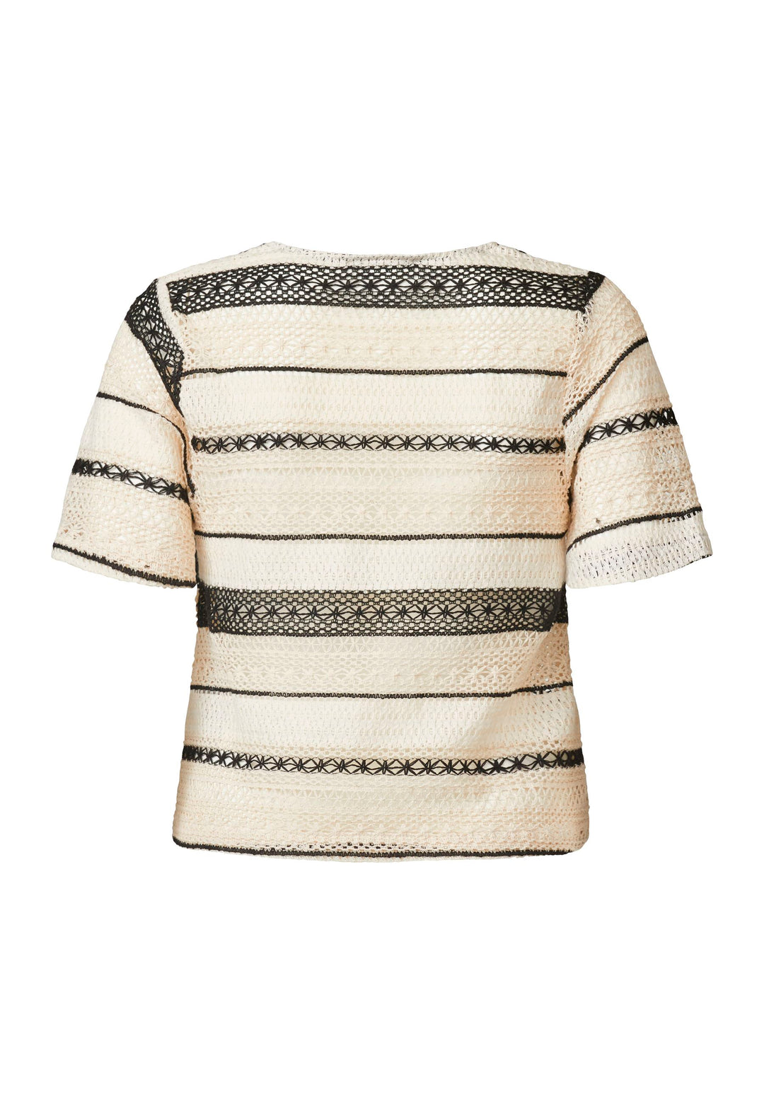 Sisters Point - Elasa-Ss - 119 Cream/Black T-shirts 