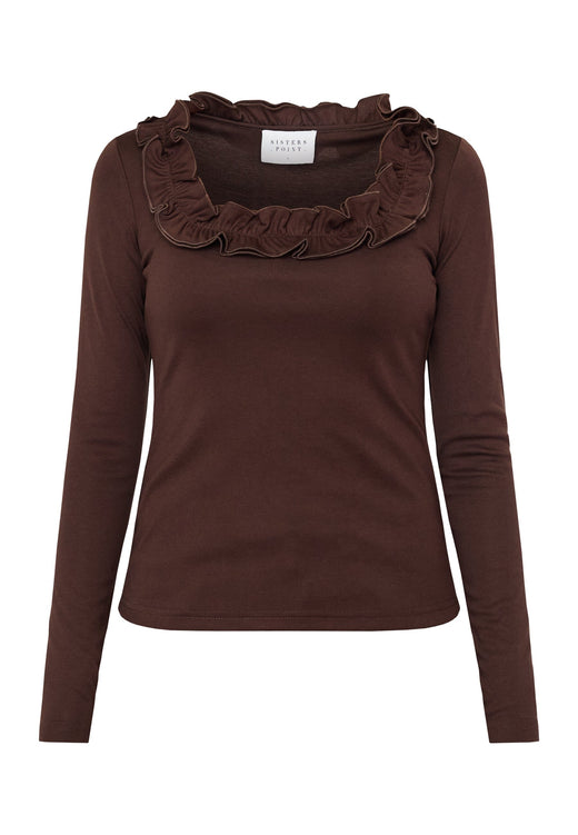 Sisters Point - Eleta-Top 20294 - 222 - D. Chocolate Toppe 
